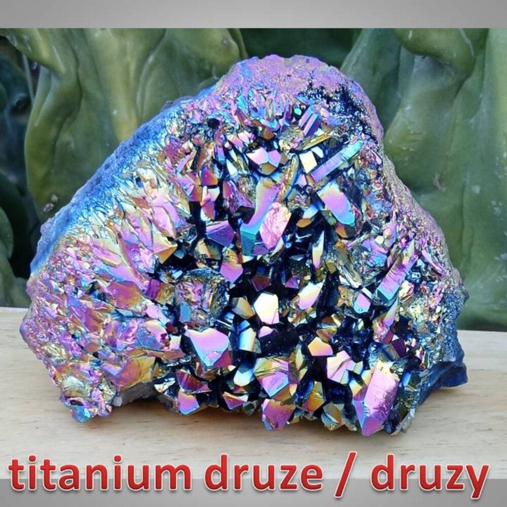 TITANIUM DRUSY / DRUZE stone crystal mineral chunk 01